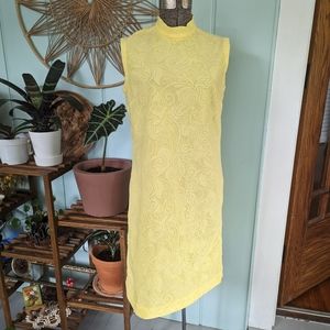 60s Vintage Yellow Dress